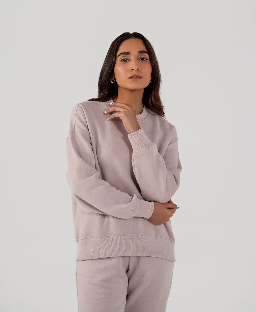 Ladies Fleece Sweatshirt (Purple Haze)