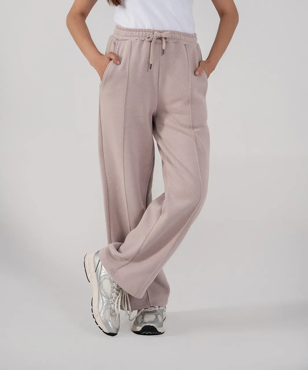 Ladies Fleece Straight Leg Trouser (Purple Haze)