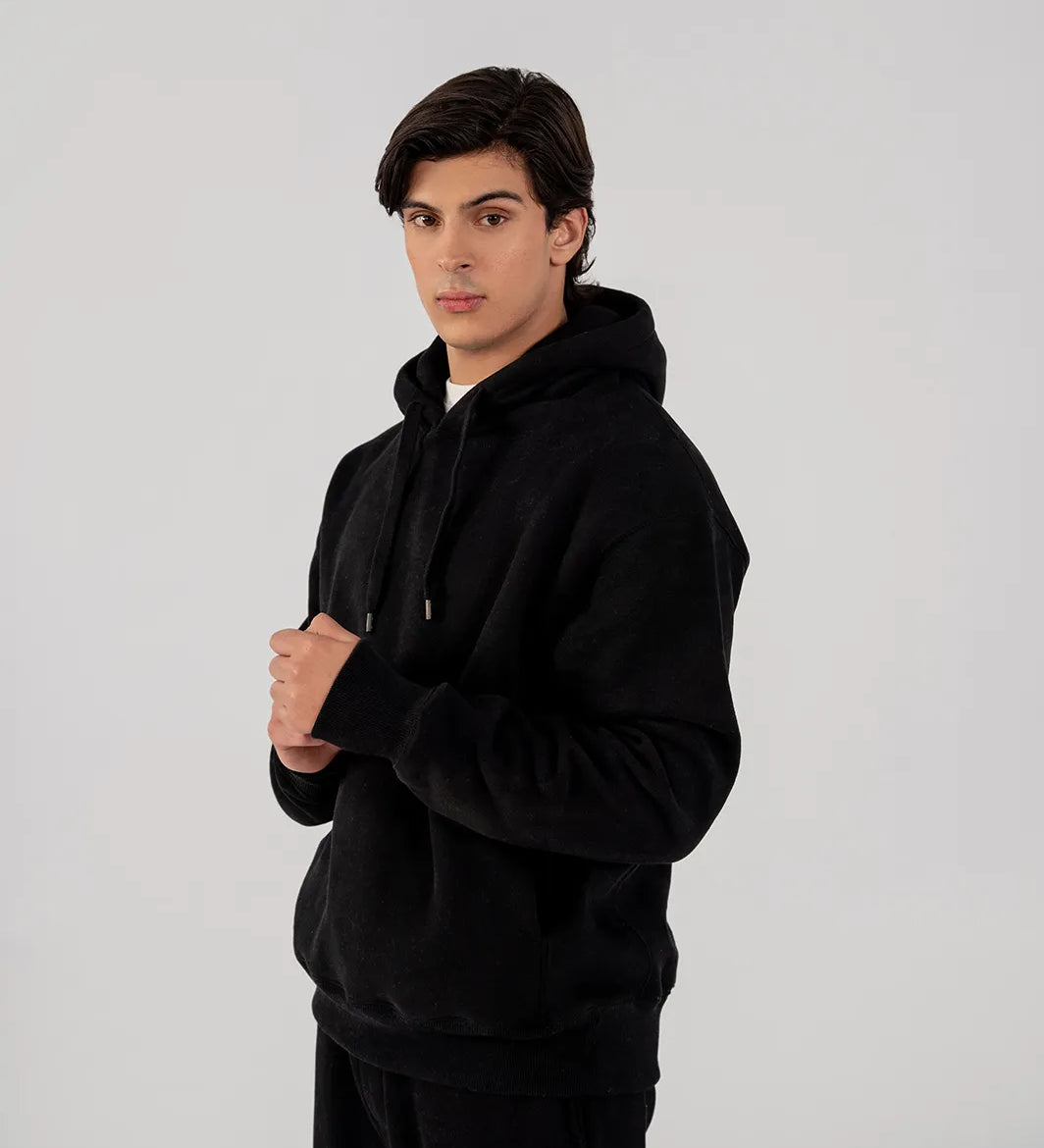 Men's Fleece Hoodie Black