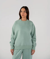 Ladies Fleece Sweatshirt (Light Teal)
